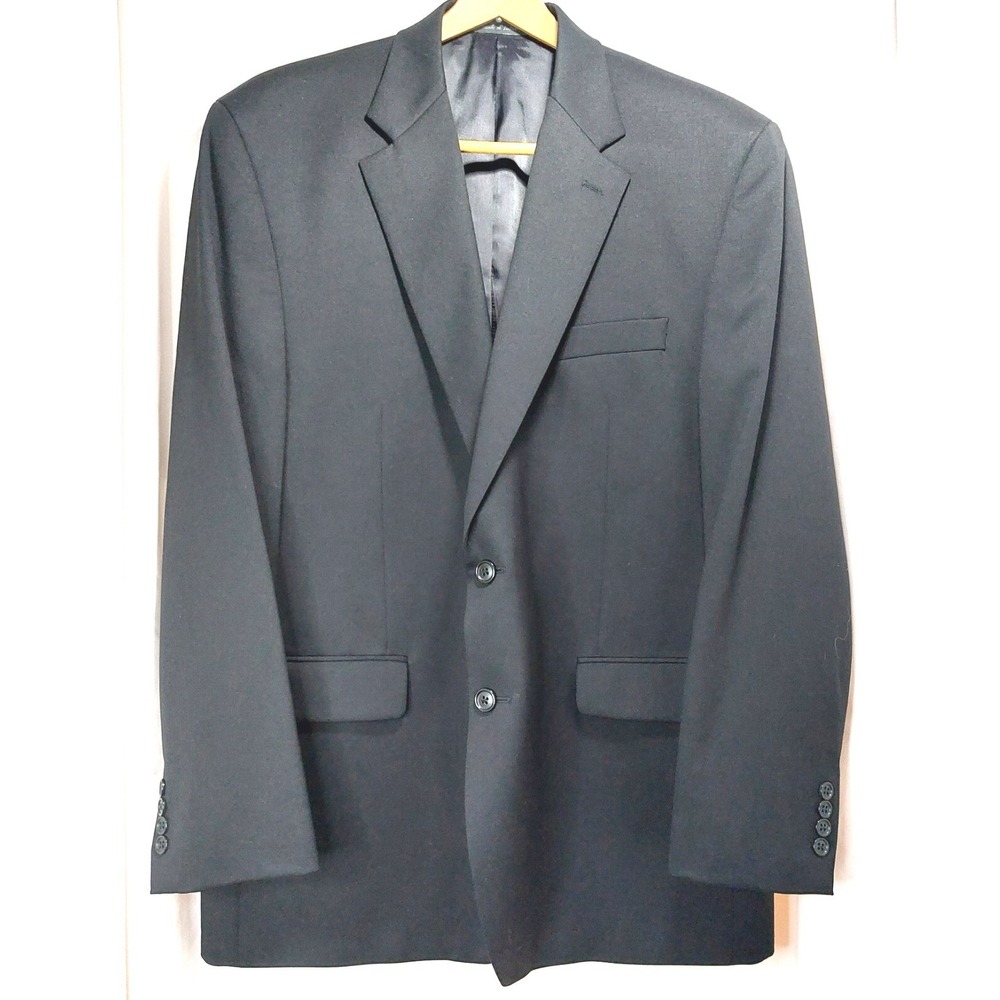 LAUREN RALPH LAUREN Wool Blazer Suit Jacket Sport‎ Coat 46R Black Made in India